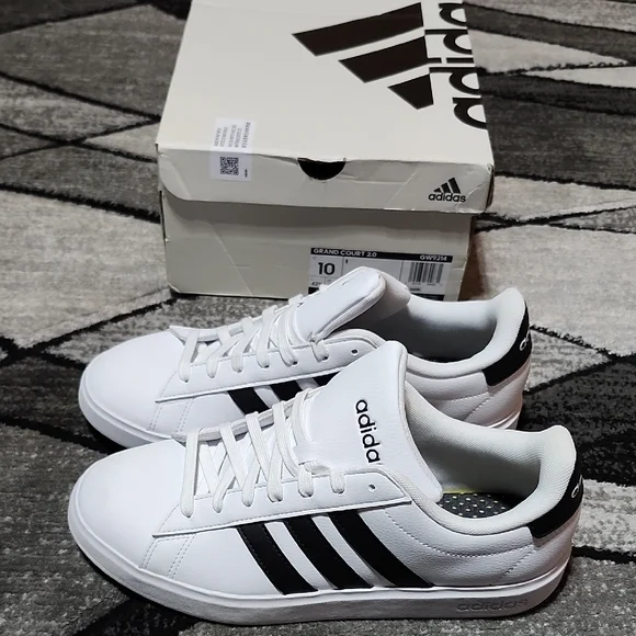 adidas | Shoes | Adidas Grand Court 2 Tennis Shoes Size 0 3stripes |  Poshmark